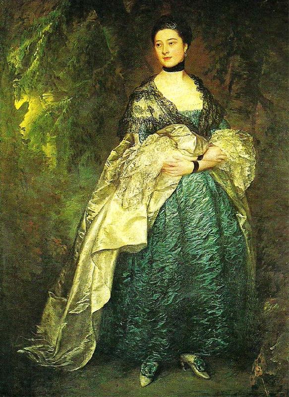 Thomas Gainsborough lady getrude alston oil painting picture